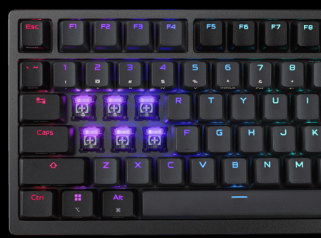 Фото ASUS M901 ROG AZOTH 96 HE, Wired, 2.4GHz RF, Bluetooth 5.1, 96%, ABS, RGB Lighting, Black