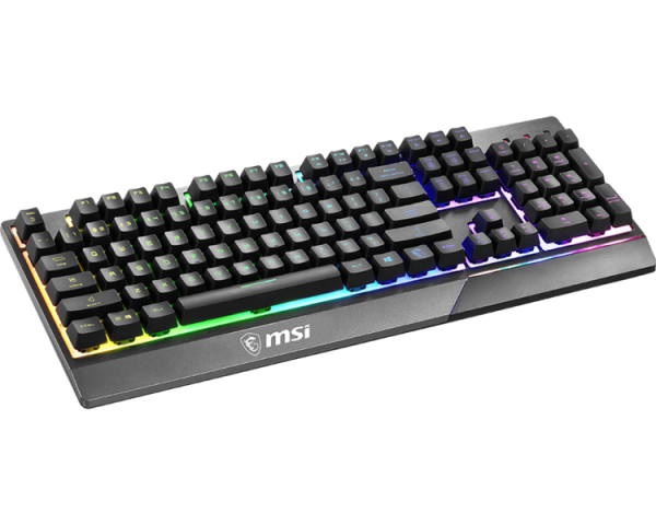 Фото Gaming Keyboard MSI VIGOR GK30, Wired, Mechanical-like plunger switches. 6 zones RGB lighting with several lighting effects. Anti-ghosting Capability. Water Resistant (spill-proof), Black