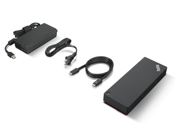 Фото ThinkPad Universal Thunderbolt 4 Dock (2x DP 1.4, 1x HDMI 2.1, 1x Thunderbolt 4, 4x USB 3.1 Gen 2, 1x USB-C, 1x RJ-45, 1x Combo Audio Jack 3.5mm)
