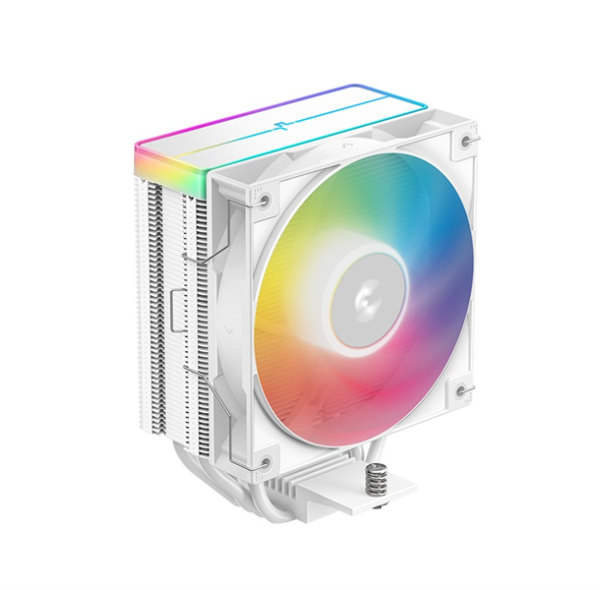 DEEPCOOL AG400 WH ARGB V2 LGA1851/1700/1200/115X/AM5/AM4 (18шт/кор, TDP 220W, PWM, ARGB Fan 120mm, 4 тепл. трубки, белый) RET (R-AG400-WHAMMN-GJD)