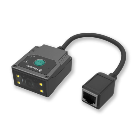 Фото Newland FM430 Barracuda 2D CMOS Mega Pixel Fixed Mounted Reader with 2 mtr. USB extension cable. Laser Aimer, white light & IR sensor.