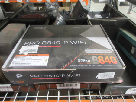 Фото MSI PRO B840-P WIFI ,B840,AM5,4DDR5,5PCI-Ex16,2M.2,4SATA3,2USB10G(1A+1C),5USB5G