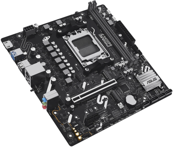 Фото ASUS PRIME B850M-F, AM5, B850, 2*DDR5, 4*SATA, 2*M.2, 4*USB 3.2, 4*USB 2.0, 3*PCIx16, 2*PCIx1, DP+HDMI, mATX; 90MB1N90-M0EAY0