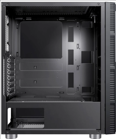 Фото Accord 3407 black w/o PSU ATX 8x120mm 2xUSB2.0 1xUSB3.0 audio bott PSU