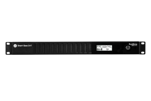 Фото Systeme Electric Smart-Save SMT, 750VA/450W, RM 1U, Line-Interactive, LCD, Out: 230V 4xC13, SNMP Intelligent Slot, USB, RS-232