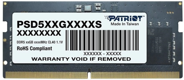 Patriot SL DDR5 32GB 4800MHz SO-DIMM SINGLE 1*32GB CL40 40-40-40-77 1.1V