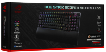 Фото ASUS XA14 ROG STRIX SCOPE II X, Wired, 100%, ABS, RGB Lighting, Black