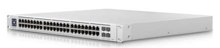 Фото Ubiquiti Switch Enterprise 48 PoE Layer 3, PoE switch with (48) 2.5GbE, 802.3at PoE+ RJ45 ports and (4) 10G SFP+ ports.