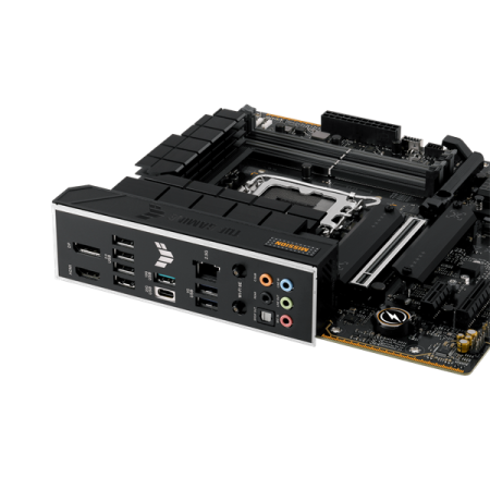 Фото ASUS TUF GAMING B760M-PLUS WIFI II, LGA1700, B760, 4*DDR5, 4*SATA, 3*M.2, 3*USB 3.2, 4*USB 2.0, Type-C, 1*PCIx16, 1*PCIx4, 1*PCIx1, DP+HDMI, mATX; 90MB1HE0-M0EAY0