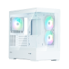 ZALMAN P30 V2, MATX, WHITE, WINDOW, 2x3.5", 3x2.5", 1xUSB TYPE-C, 1xUSB3.0, SIDE 2x120mm ARGB, REAR 1x120mm ARGB, VGA support