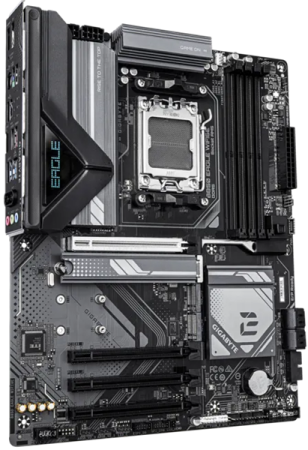 Фото GIGABYTE B850 EAGLE WIFI6E, AM5, B850, 4*DDR5, 4*SATA, 4*M.2, 2*USB 3.2, 4*USB 2.0, Type-C, 3*PCIx16, DP+HDMI, ATX