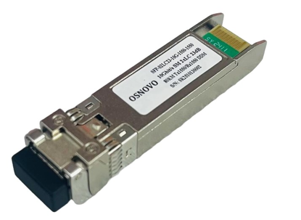 OSNOVO SFP-S2LC23-10G-1550-1550 Оптический SFP+ Модуль 10G. Single Mode 10 Гбит/c. 2LC 23дБ до 80км Tx:1550/Rx:1550 DDM 0…+70°С.