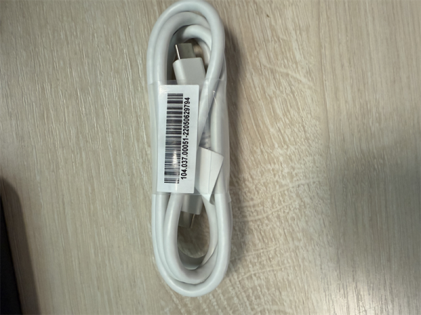 Фото Кабель Type-C/Type-C, 3А, 60Вт, PD/QC3.0, медь, 1м, белый