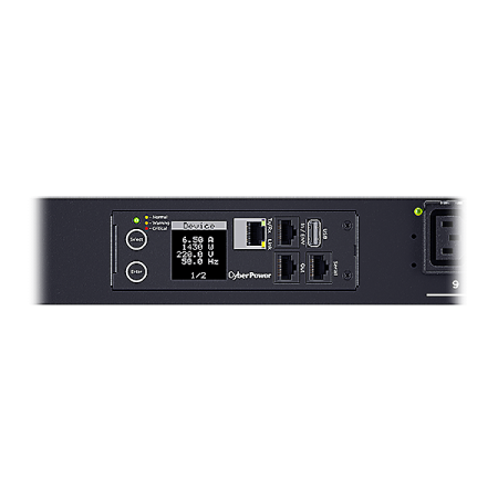 Фото CyberPower PDU PDU81405 Switched Metered-by-Outlet, 0U type, 32Amp, plug IEC 309 32A, (21) IEC 320 C13 (3) IEC 320 C19