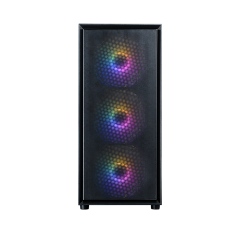 Фото ZALMAN S6, ATX, BLACK, WINDOW, 1xCombo (2.5'' or 3.5''), 3x2.5'', 1x3.5'', 1xUSB Type C, 1xUSB3.0, 2xUSB2.0, FRONT 3x140mm FRGB, REAR 1x120mm FRGB