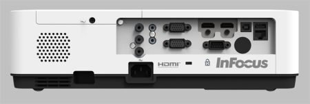 Фото INFOCUS IN1024 3LCD,4000lm,XGA,1.48~1.78:1,50000:1,16W,2хHDMI1.4b,VGAin,CompositeIN,3,5audioIN,RCAx2IN,USB-A,VGAout,3,5audioOUT,RS232,MiniUSBBserv,RJ45,PJLink,3,3кг