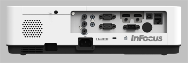 Фото INFOCUS IN1024 3LCD,4000lm,XGA,1.48~1.78:1,50000:1,16W,2хHDMI1.4b,VGAin,CompositeIN,3,5audioIN,RCAx2IN,USB-A,VGAout,3,5audioOUT,RS232,MiniUSBBserv,RJ45,PJLink,3,3кг