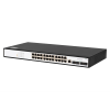 Фото SNR Управляемый коммутатор уровня 2+, 24 порта 10/100/1000Base-T, 4 порта 1/10G SFP+, встроенный БП ~220V AC