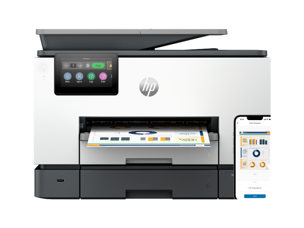 HP OfficeJet Pro 9130b All-in-One (p/c/s/f, A4, 4800x1200dpi, 23/15ppm, 2trays 250+250, ADF35, USB2.0/Eth/Wi-Fi)