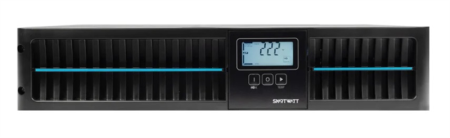 Фото SMARTWATT ИБП онлайн, чистый синус, 1000/900 ВА/Вт, стоечный/напольный, LCD дисплей, порт USB, RS232, EPO, SNMP слот, Shuko socket CEE7/4 - 2 шт., IEC13 - 3 шт., встроенные АКБ 2*9 Ач (3703020040004)