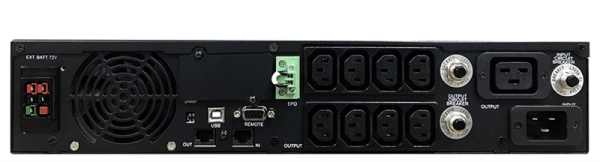 Фото Powercom Smart-UPS SMART RT, Line-Interactive, 3000VA/2700W, Rack/Tower, 8*IEC320-C13+ 1*C19 (9 batt), Serial+USB, SNMP Slot, подкл. доп. Батарей (1157690)