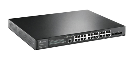 Фото TP-Link SG3428XMP, Omada™ 24-Port Gigabit and 4-Port 10GE SFP+ L2+ Managed Switch with 24-Port PoE+