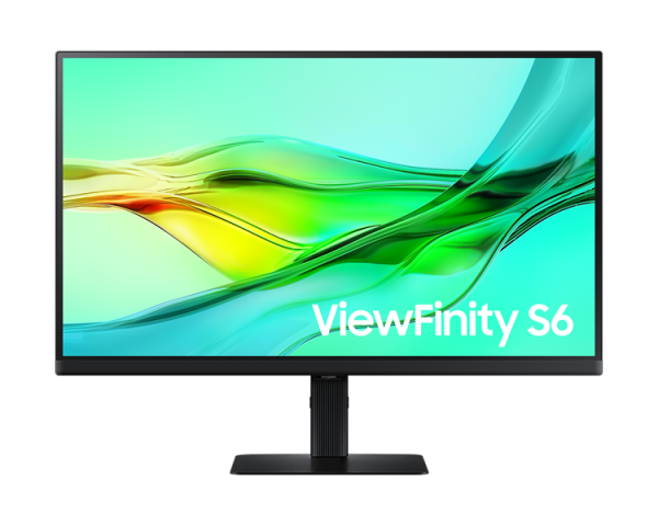 Samsung 27" ViewFinity S6 S60UD S27D604UAI IPS 16:9 2560x1440x100Hz 5ms 350cd 1000:1 1,07B 178/178 DP (IN); DP (OUT); HDMI; USB-C (90 Вт); USB3.0x3; RJ45; HAS Pivot Tilt Swiv VESA Black