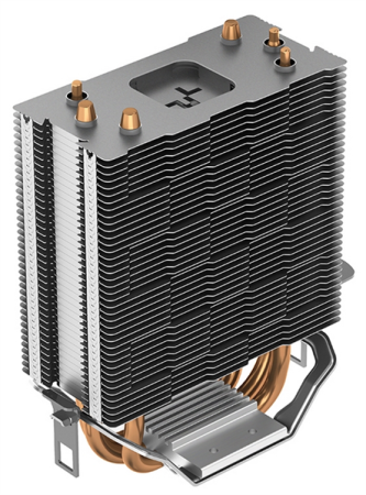 Фото DEEPCOOL AG300 LED LGA1700/1200/115X/AM5/AM4 (36шт/кор, TDP 150Вт, PWM, Multi-Color LED Lighting, Fan 92mm, 3 тепл. Трубки прямого контакта) RET (R-AG300-BKLNMN-G)