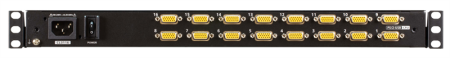 Фото ATEN 18.5" 16-Port PS/2-USB VGA Single Rail WideScreen LCD KVM Switch
