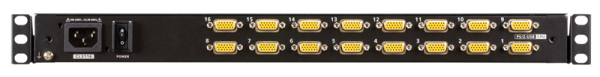 Фото ATEN 18.5" 16-Port PS/2-USB VGA Single Rail WideScreen LCD KVM Switch