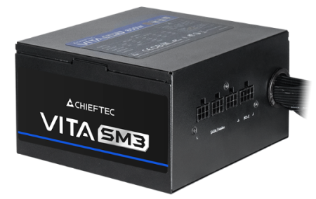 Фото Chieftec Vita SM3 BPX-750-C (ATX 3.1, 750W, 80 PLUS BRONZE, Active PFC, 120mm fan, Semi-modular Cable Management) Retail