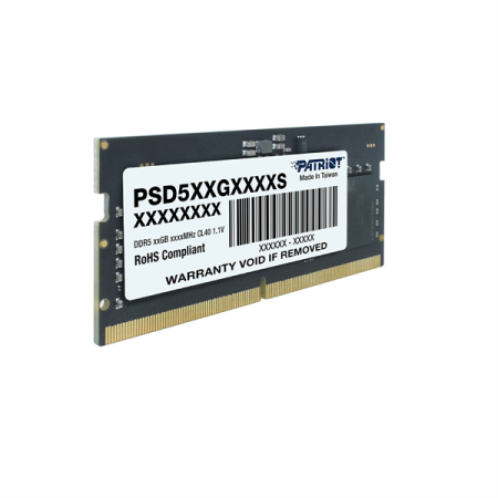 Фото Patriot SL DDR5 16GB 4800MHz SO-DIMM SINGLE 1*16GB CL40 40-40-40-70 1.1V
