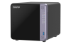 Фото QNAP SMB QC 2GhzCPU/4Gb/upto 4HDD, up to 20 with TL-D1600S/SATA(3,5" 2,5")/ 2xUSB3.2/1xHDMI/1xExp.slot/2x2,5Gb 2x10Gb(SFP+)/iSCSI/1xPS/2YW