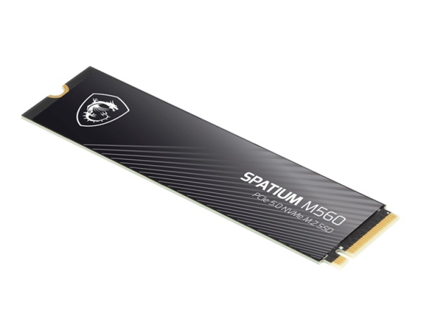 Фото MSI SSD SPATIUM M560 2TB M.2 2280 PCle 5.0 NVMe R10300/W8700MB/s 3D NAND TLC MTBF 1.5M 1300000/1400000 IOPS 1200TBW
