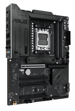 Фото ASUS X870 MAX GAMING WIFI7, AM5, X870, 4*DDR5, 4*SATA, 3*M.2, 4*USB 3.2, 4*USB 2.0, 2*Type-C, 5*PCIx16, HDMI, ATX; 90MB1LY0-M0EAY0