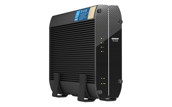 Фото QNAP SMB QC 2.0 GHzCPU/8gb/4 bay 2.5 SSD/2x2.5GbE/1xHDMI/4xUSB 3.2 Gen 2/iSCSI/1xPS/3YW TS-410E-8G-EU-QL