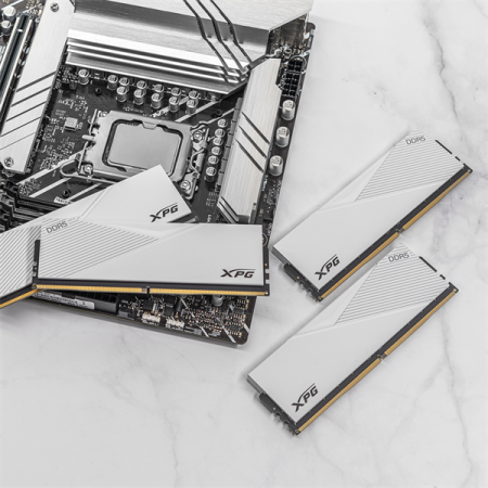 Фото ADATA LANCER DDR5 DIMM 32GB 6000MHz 2*16GB 30-40-40 1.4V WHITE DUAL COLOR BOX