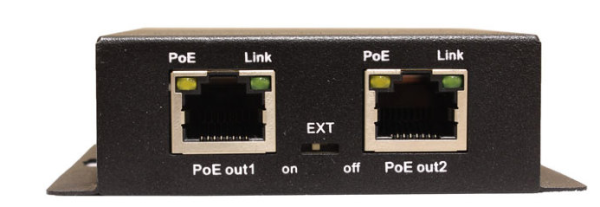 Фото OSNOVO SW-8030/D(90W) PoE Удлинитель/Коммутатор Gigabit Ethernet на 3 RJ45 порта. Порты: 1 х GE (10/100/1000 Base-T) с поддержкой BT PoE (до 90W), 1 х GE (10/100/1000 Base-T) с поддержкой PoE (до 30W)