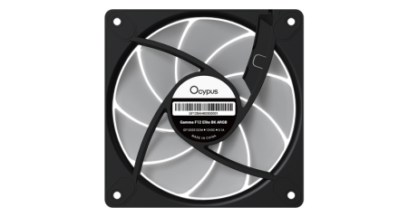 Фото Ocypus Gamma F12 Elite BK ARGB, 120x120x25mm, 4-PIN PWM, 600-1800 RPM, 26 DBA MAX, HYDRO BEARING