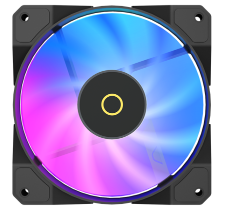 Фото Ocypus Beta F12 BK ARGB, 120x120x25mm, 3-PIN, 800-1600 RPM, 29 DBA MAX, HYDRO BEARING