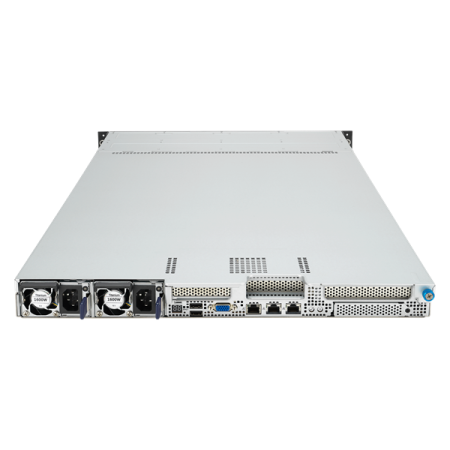 Фото ASUS RS501A-E12-RS4: 1U, 1x AMD EPYC 9004/9005 SP5 (TDP 360–400W), 24x DDR5 RDIMM (up to 3TB), 4x 2.5/3.5 SATA/U.2, 2x M.2 , 3x PCIe 5.0 + OCP 3.0, 2x 1GbE, 2x 1600W PSU