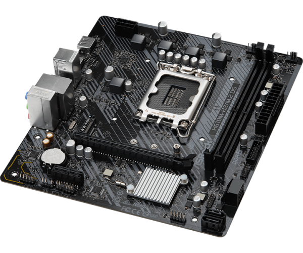 Фото ASROCK H610M-H2/M.2 D5, LGA1700, H610, 2*DDR5, 4*SATA, 1*M.2, 2*USB 3.2, 4*USB 2.0, 1*PCIx16, 1*PCIx1, 2*HDMI, mATX