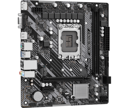 Фото ASROCK H610M-HDV/M.2 R2.0, LGA1700, H610, 2*DDR4, 4*SATA, 1*M.2, 2*USB 3.2, 4*USB 2.0, 1*PCIx16, 1*PCIx1, D-Sub+HDMI+DP, mATX