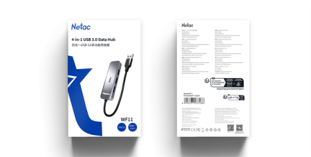 Фото Netac USB Hub WF11, USB-A to USB3.04 (repl. NT08WF11-30GR)