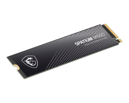 Фото MSI SSD SPATIUM M560 2TB M.2 2280 PCle 5.0 NVMe R10300/W8700MB/s 3D NAND TLC MTBF 1.5M 1300000/1400000 IOPS 1200TBW