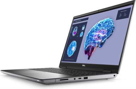 Фото DELL Precision Workstation 7680 Core i7-13850HX 16" FHD+ (1920x1200) 64GB (1x64GB) DDR5 5200MT/s CAMM,1TB SSD, NV RTX 1000 Ada 8Gb,83 Wh,6 Cell Win 11 Pro (Activated),2,6kg,2y,KB Eng/Rus