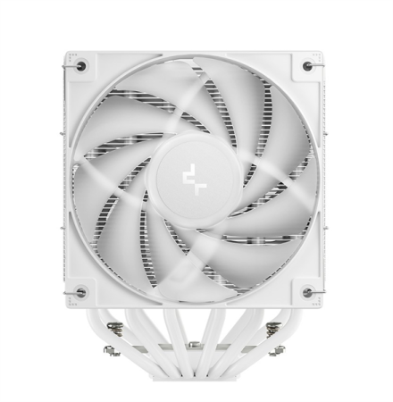 Фото DEEPCOOL AG620 WH ARGB V2 LGA20XX/1700/1200/115X/AM5/AM4 (9шт/кор, TDP 260W, PWM, ARGB DUAL Fan 120mm, 6 тепл. трубок, белый) RET (R-AG620-WHAMMN-GJD)