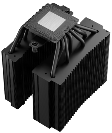 Фото DEEPCOOL ASSASSIN VC ELITE LGA20XX/1851/1700/1200/115X/AM5/AM4 (6шт/кор,TDP 300W, PWM, DUAL FAN 140mm + 120mm, DUAL Heatsink, 7 Heatpipe, Copper Base) RET (R-ASN4-BKNVNN-GJD)