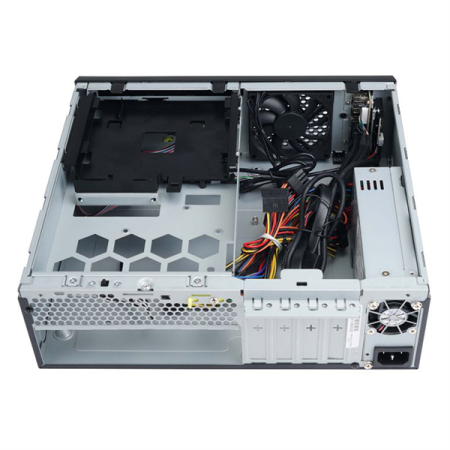 Фото Slim Case InWin CJ708BL IP-S265AU7-2 80plus Bronze, U3*2+U2*2+A(HD)+TYPE 3.1C + FAN 80*15mm + intrusion switch Micro-ATX, mini-ITX