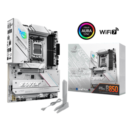 Фото ASUS ROG STRIX B850-A GAMING WIFI, AM5, B850, 4*DDR5, 2*SATA, 4*M.2, 6*USB 3.2, 2*USB 2.0, Type-C, 2*PCIx16, 1*PCIx1, DP+HDMI, ATX; 90MB1J50-M0EAY0